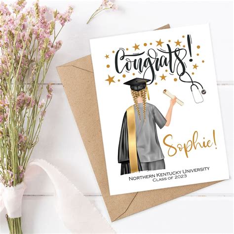 Nurse Graduation Card for Nurse Congratulations on Nursing Degree ...