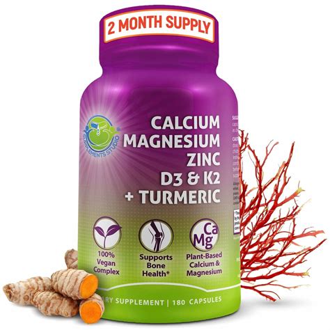 Plant-Based Calcium 500mg | Vegan Bone Strength Supplement