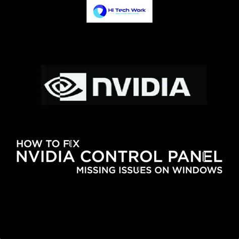Image result for Nvidia Control Panel Missing