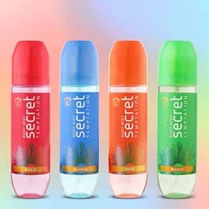 Secret Temptation Body Mist Combo for Women, Pack of 4 (120 Ml Each) l ...