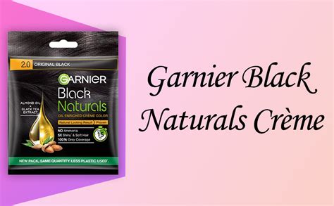 Garnier Black Naturals Hair Color, Shade-1 Deep Black 20ml+20g [Pack of ...