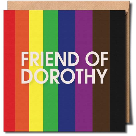 Friend of Dorothy. Vertical inclusive colour. Greeting cards.