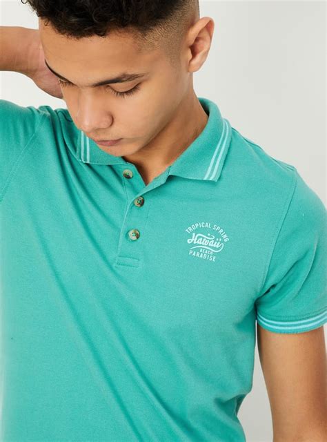 Buy Boy Solid Polo T-shirt Online at just Rs. 349.0 - 1000013388910 ...