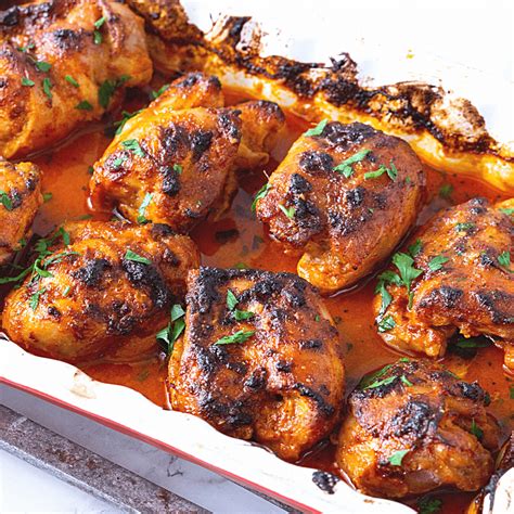 Baked Curried Chicken Thighs - 45 Mins - Veena Azmanov