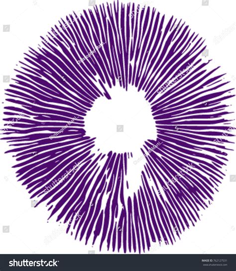 Mushroom Spore Print Psilocybe Cubensis Stock Vector (Royalty Free ...