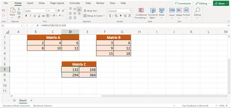 How to Solve Matrix Using Excel 的图像结果