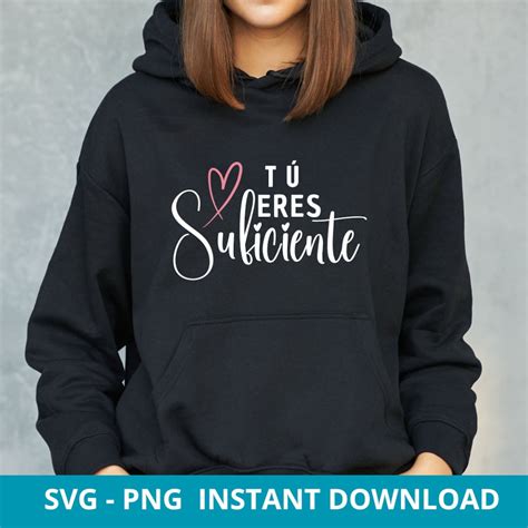 You Are Enough in Spanish File in SVG and PNG Message Instant Download ...