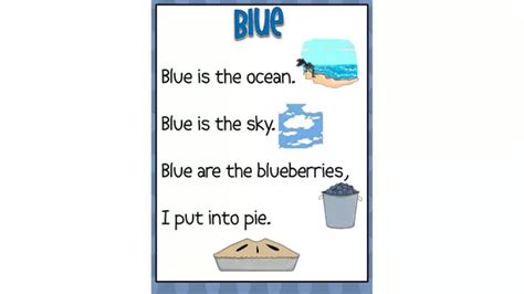 Image result for Color Poems. Examples