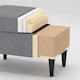 STRANDMON footstool, Djuparp dark green - IKEA