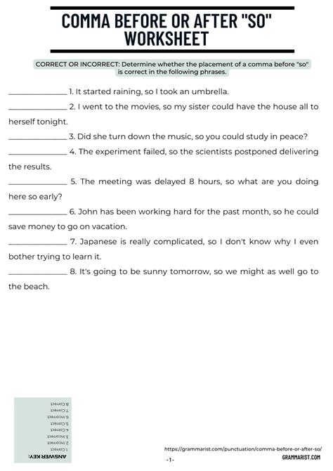 Does the Comma Go Before or After "So"?