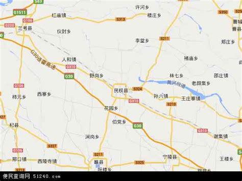 民权县地图 - 民权县卫星地图 - 民权县高清航拍地图
