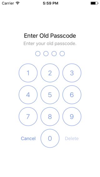 iOS: Change Passcode :: Biz Analyst Docs