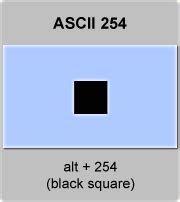 Image result for Square ASCII-Code