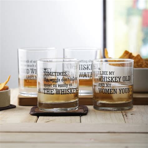 Buy EK DO DHAI Set of 4 Printed Whisky Glasses - 300ml from Ek Do Dhai ...