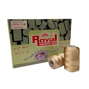 Royal Embroidery Threads - Viscose Rayon 150/2 Denier (13g Tube) Pack ...