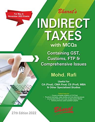 Buy INDIRECT TAXES Containing GST, Customs, FTP & Comprehensive Issues ...