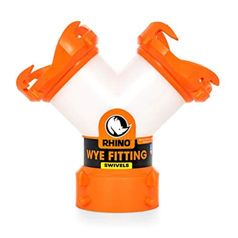 Camco RhinoFLEX RV Wye Fitting with 360 Degree Swivel Ends, Allows ...