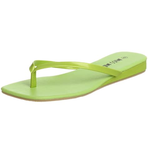 Buy Miss Me Women's Raven Flip Flop,Lime,6.5 M at Amazon.in
