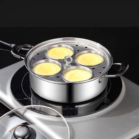AEVXKHI Egg Poacher Stainless Steel Poached Egg Maker Pot Egg Poaching ...