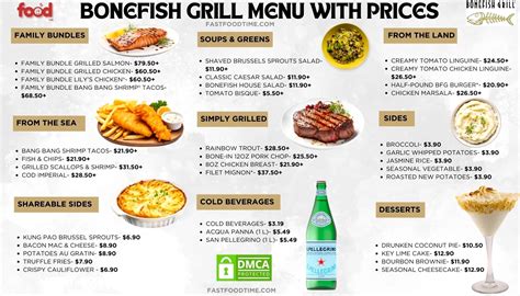 Bonefish Grill Menu With Prices | Order Online Delivery