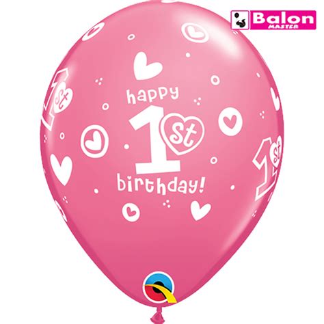 Gumeni birthday circle hearts - girl 11in