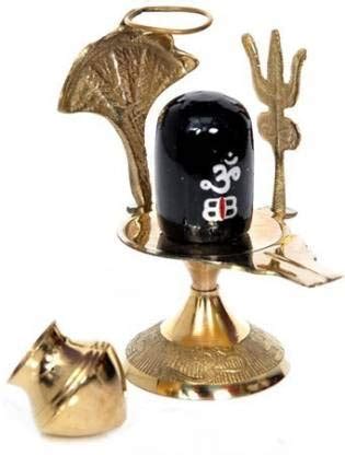 Buy VR Creatives Brass Shiva Lingam Abhishek Patra with Nag and Trishul ...