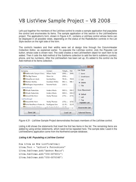 visual basic listview example 的图像结果