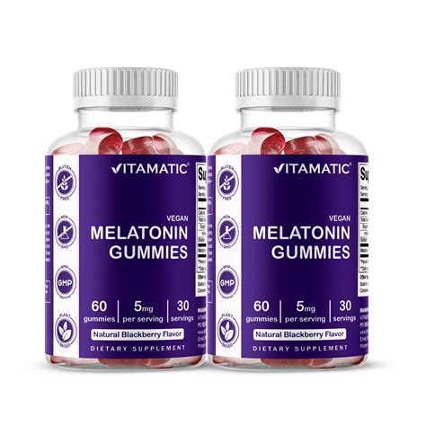 2 Pack Vitamatic Melatonin Gummies for Kids & Adults India | Ubuy