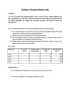 Image result for Uniform Circular Motion Lab