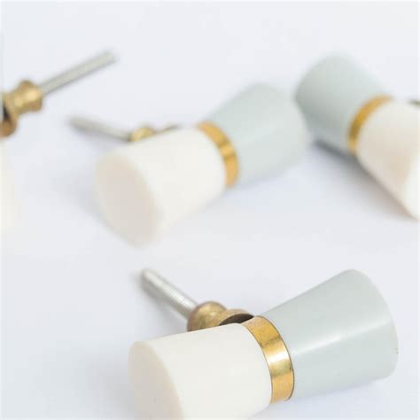 Buy Corsica Venice Set of 6 Resin and Metal Drawer Knobs from Home ...