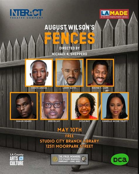 August Wilson’s Fences - Support Black Theatre