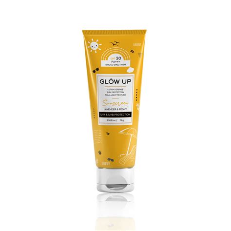 SUNSCREEN WITH SPF 30 LAVENDER & PEONY - 70g – Glowup
