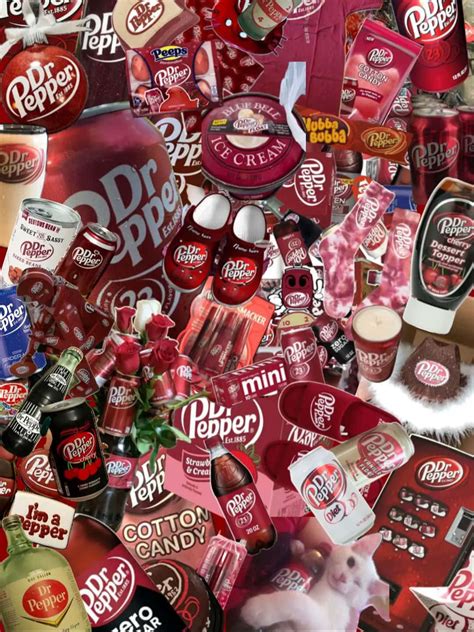 Download Dr Pepper Branded Items Collage Wallpaper | Wallpapers.com