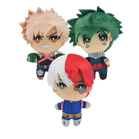 Buy 6My Hero Academia Shoto Todoroki Anime Plush Toy Cute Keychain ...
