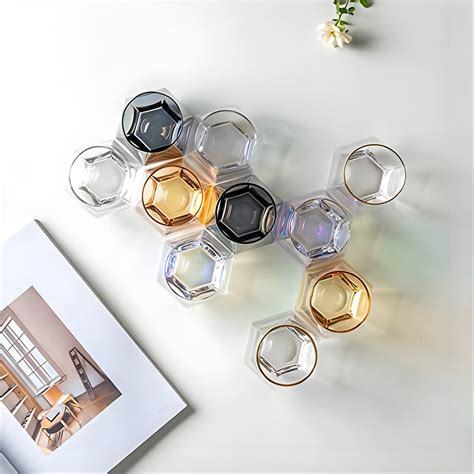 Diamond Whiskey Glasses Golden Rim 300ml Set of 6 – Bar Box