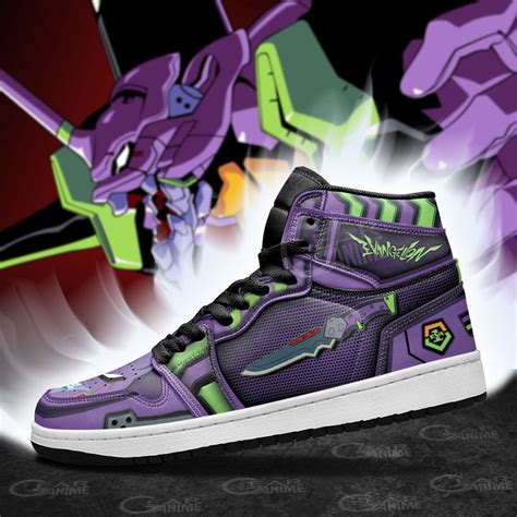 EVA Shoes - Neon Genesis Evangelion Unit-01 Jordan Sneakers Weapon ...