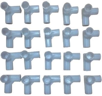 CHAAK 4 Pole Plastic Connector for Shoe Cabinet Rack Wardrobe (White ...