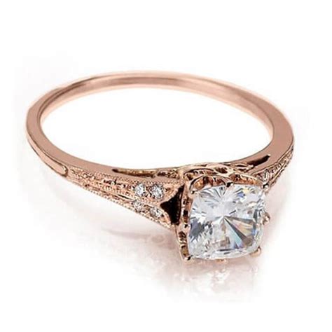 Rose Gold Engagement Ring | Vintage Engagement Rings NYC - Catherine Angiel