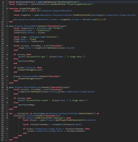 Image result for Checkpoint Script Roblox Studio