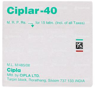 Ciplar 40 Tablet – Blood Pressure & Arrhythmia