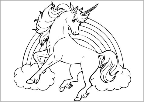 Unicorn Coloring Page