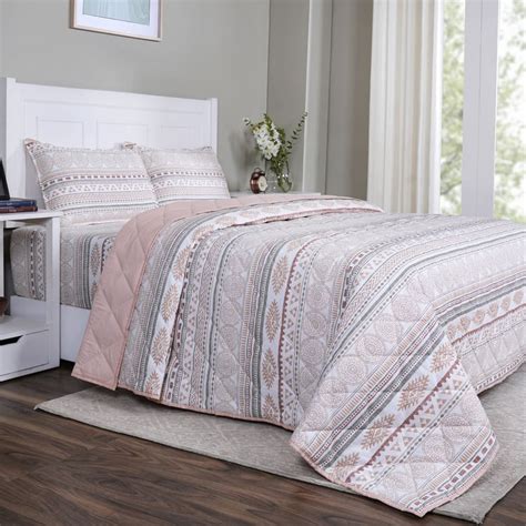 Buy MASPAR Sensory Bloom Cotton Ethnic Print Double Quilt from Maspar ...