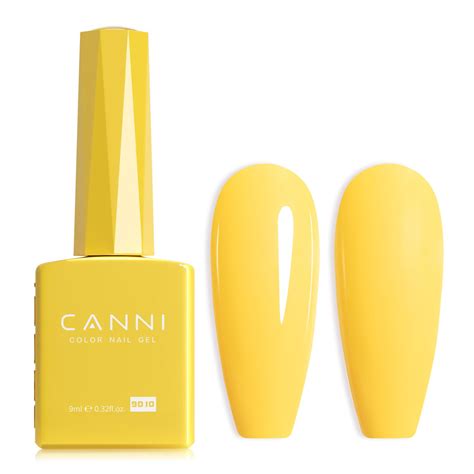Amazon.com : CANNI Yellow Gel Nail Polish, 1Pcs Yellow Gel Polish ...