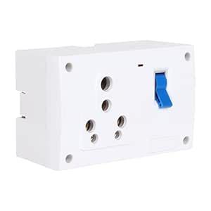 MICA MCB - Socket Combined Box 32 AMP With Indicator- Polycarbonate Qty ...