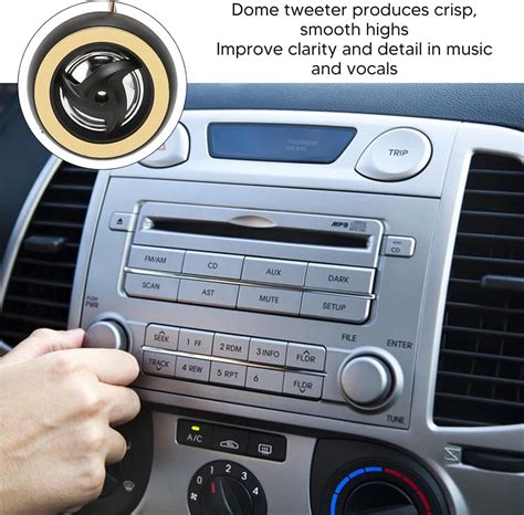 Buy Zunate 150W Dome Tweeter, 2 Car Audio Component Tweeters with Built ...