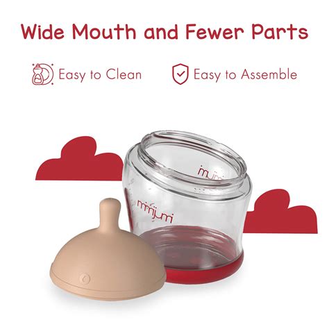 mimijumi Baby Bottle - Not So Hungry Anti-Colic Bottles for Newborn ...