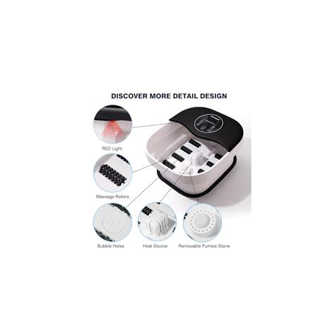 KNQZE Foot Spa Massager with Heat, Bubbles, Large Touch India | Ubuy