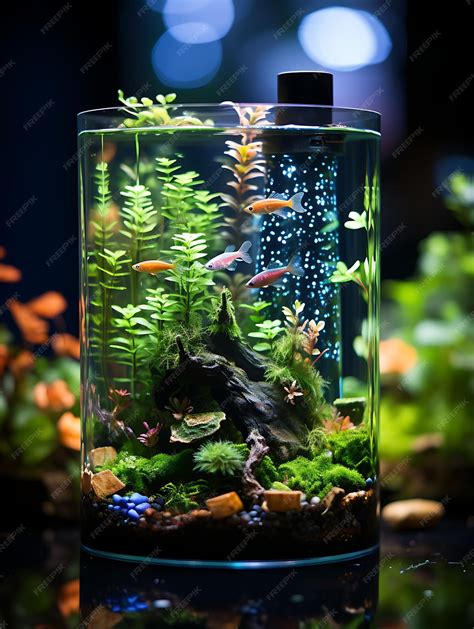 Premium AI Image | Photoshoot of 30 Gallon Tall Tank Guppies Water ...