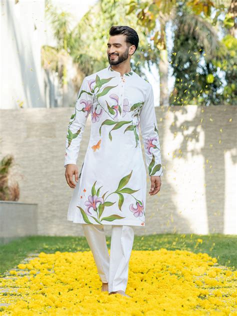 Hand-Painted Kurta Set – Hartansh Clothing Pvt Ltd