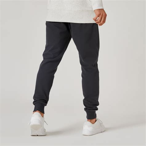 Men's Gym pant Regular fit with Print-Carbon grey